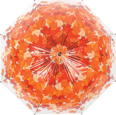 Paraplu boomkroon herfst B 93,5 X D 93,5 X H 87,2 - POE, triplex, metaal - 416 gram - herfst- en najaarscollectie - beschermd tegen regen en sneeuw