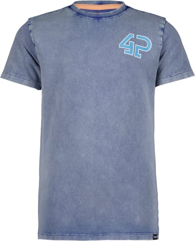 4PRESIDENT T-shirt jongens - Clematis Blue - Maat 92