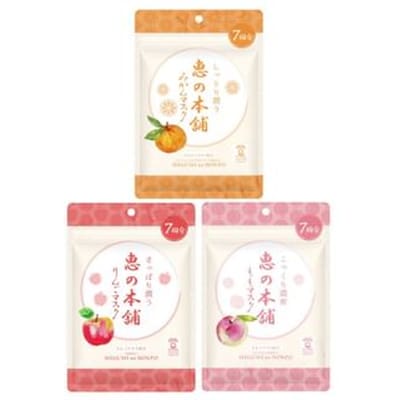 megumi no honpo - Fruit Mask Peach Super Moist - 7 pcs