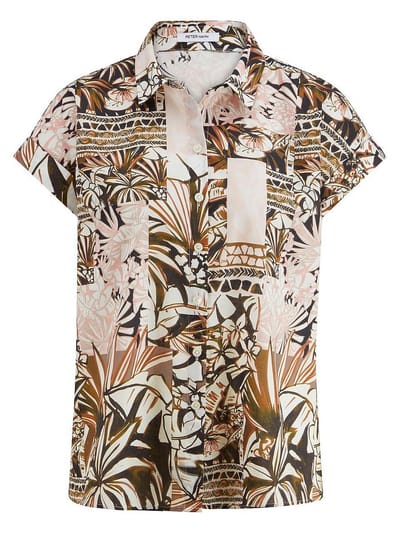 Blouse Van Peter Hahn bruin