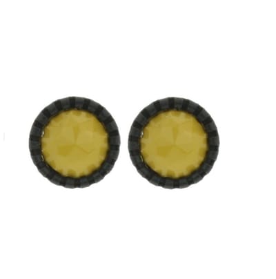 Behave - Oorstekers - Rond 1,3 cm - Oker Geel