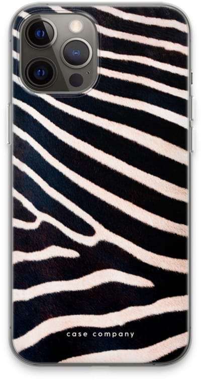 Case Company® - Hoesje geschikt voor iPhone 13 Pro Max hoesje - Zebra - Soft Cover Telefoonhoesje - Bescherming aan alle Kanten en Schermrand