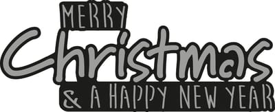 Marianne Design Craftables Snijmallen - Merry Christmas CR1327