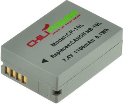ChiliPower NB-10L accu voor Canon - 1100mAh
