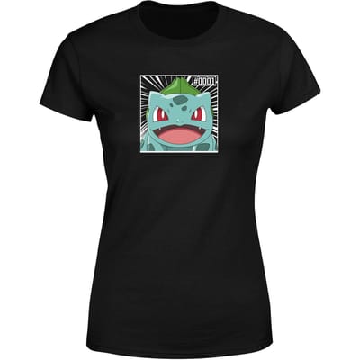 Pokémon Pokédex Bulbasaur #0001 Women's T-Shirt - Black - XS