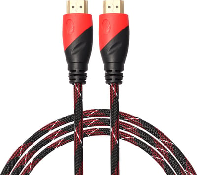 By Qubix - HDMI kabel 1.8 meter - HDMI 1.4 versie - High Speed - HDMI 19 Pin Male naar HDMI 19 Pin Male Connector Cable - Red line