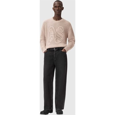 AllSaints Chainy Crew Dusk Brown Taglia: XS | Maglioni a maglia Outlet | Uomo | Marrone