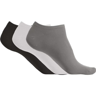 PROACT® Microvezel enkelsokken - pak van 3 paar PA033 - Storm Grey / White / Black - 35-38