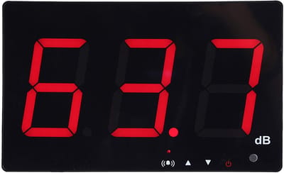 NTH products- Geluidsmeter Digitale Wandgemonteerd - Decibelmeter - Geluidsniveau Tester - Meetbereik 30-130 dB - Nauwkeurigheid 1,5 dB - LCD-display - Geluidsniveaumeter