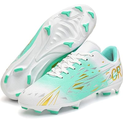 Chaussures de Football pour Hommes Nouvelle Anti-Glissement Résistante à l'Usure Basse Coupe Décontractée FG Adultes Sport Rapide Crampons de Football Baskets pour Adolescents 44