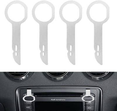 Allecto - Car Radio Dismantling Adapter Set - Professionele ontmanteling - 4-delige gereedschap set - Voor auto radio - Geschikt voor diverse model...