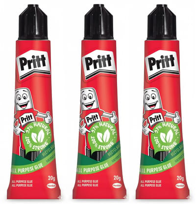 Pritt Multi Glue alleslijm - 3x - tube 20 gr - hobbylijm - knutsellijm - voor diverse materialen