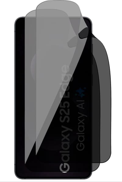 Privacy Screenprotector geschikt voor Samsung Galaxy S25 Edge - 2x FlexGuard Screen Protector