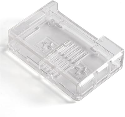 Jhubersproducts - RPi 3B behuizing - Beschermhoes voor Raspberry Pi - Transparante pc-doos - Wandmontage - Inclusief koellichamen - Geschikt voor 3B 2