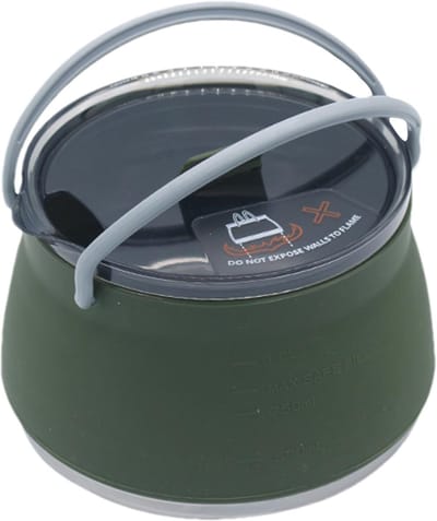 Reiskoffiezetapparaat - Opvouwbare Waterpot - Outdoor Koken - Geurloos Siliconen - 5.2H cm - Groen