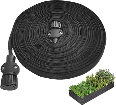Druppelslang - Lekslang - Planten Water Geven - Knikvrij Dubbellaags - 15 Meter - Zwart