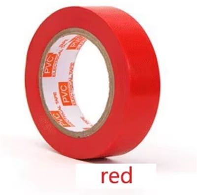 Isolatietape - 16mm x 10m PVC – Beschikbaar in Rood, Zwart, Blauw en Geel