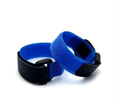 2 stuks kippenhalsbanden van nylon – Verstelbaar anti-geluid tuigje – Voorkomt overmatig krijsen – Geschikt voor kippen en ander pluimvee-Blauw