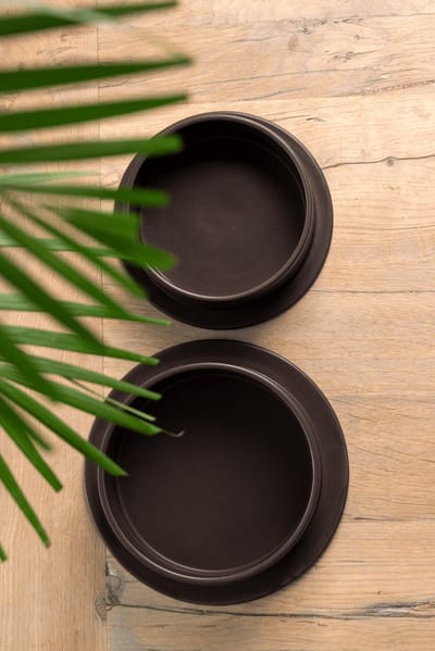 Voerbak chocolate L - Voerbak hond - Drinkbak hond - Voerbak hond keramiek - Waterbak hond - Eetbak hond - Dog bowl - Voederbak hond - Voerbak - Trimmi