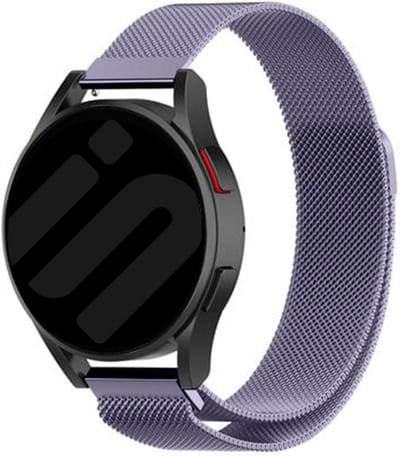 Strap-it Milanees bandje / Milanese band geschikt voor Samsung Galaxy Watch 7 (40 & 44mm) / Galaxy Watch 6 40mm & 44mm / Galaxy Watch 6 Classic / Watch 5 40 & 44mm / Watch 5 Pro / Galaxy Watch 4 / 4 Classic / Watch FE - lichtpaars