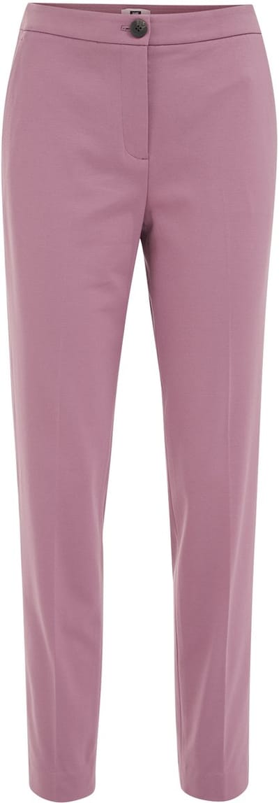 WE Fashion Dames slim fit pantalon met stretch