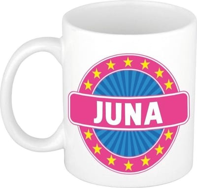Juna naam koffie mok / beker 300 ml  - namen mokken