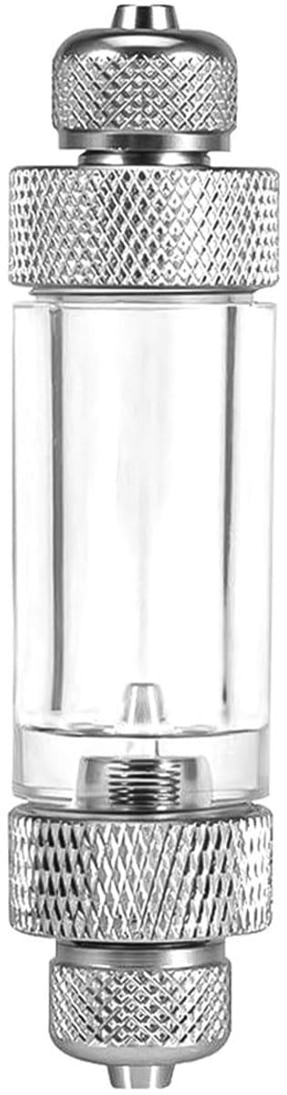 Dailygoods- Bellenteller Transparant Ontwerp - CO2 Accessoire - Aquarium Accessoires - Nauwkeurige Meting - Aluminiumlegering/Acryl - 8x2cm - Aquariumaccessoires