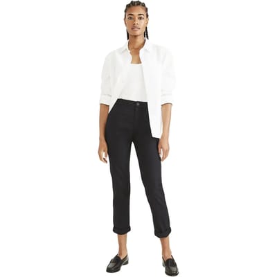 Dockers Weekend Regular Slim Ankle Fit Chino Broek Zwart 26 / Long Vrouw