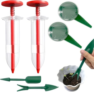 Set van 6 Handgemaakte Tuin Spreiders - Tuin Gereedschap voor Zaaien, Water geven en Planten in Bloembakken