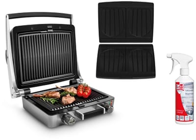 FRITEL Combi Grill CW 3628 - WaffleTastic® Grilltoestel & Paninimaker + Vetlosweker - PFAS vrij - 1600W - Combi Deal