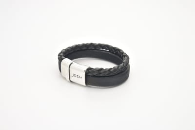 Josh-9110-Armband-Zwart-Heren-20,5cm