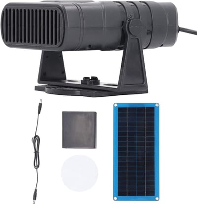 Zonnepaneel Verwarming - Draagbare Energie - Buitencomfort Creëren - Met Batterijvak - 43x20 cm - Meerkleurig