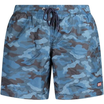 Noorwegen 1963 Blu Polyester Heren Zwem Boxer