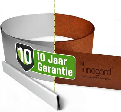 Innogard Cortenstaal gazonrand L15m H15cm - Flexibele gazonrand van 1 mm dik voor tuinperken en bloembedden