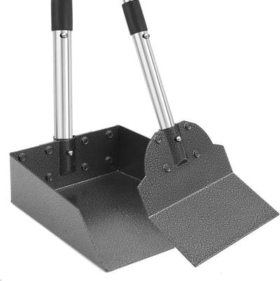 Poepschep Set - Hondenafval Verwijderaar - Huisdier Zindelijkheid - Verstelbare Lange Handgreep - 42 x 18 cm - Metaal