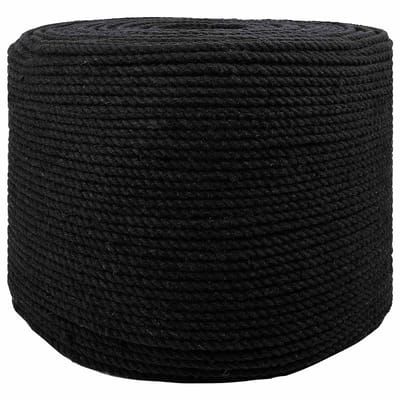vidaXL - Katoenen - Touw - 10 - st - 2 - mm - 100 - m - Zwart - 100% - katoen