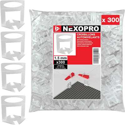 Tegel Leveling Systeem: 300 Clips voor Perfect Rechte Tegels (1.5 mm Voeg)