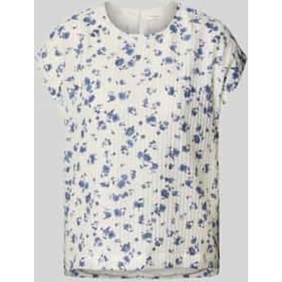 Regular fit blousetop met structuurmotief, model 'Falisha'