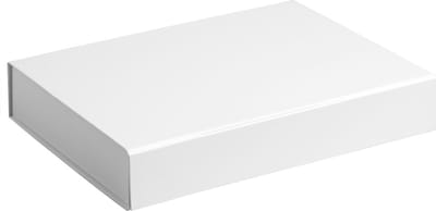 Cadeaudoos, 31x22x5cm WIT (2 stuks)