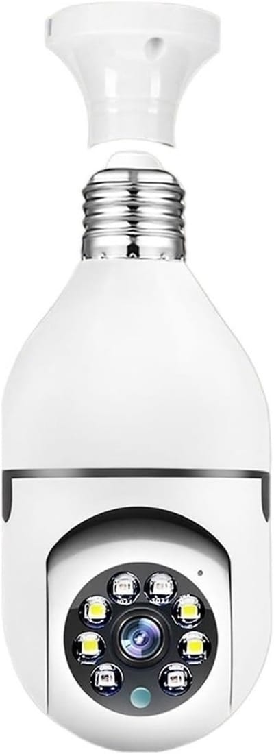 Beveiligingscamera Buiten - Wooncamera IP Camera - Huisbewaking - 360 Graden Panoramisch - 2MP Full HD - Wit