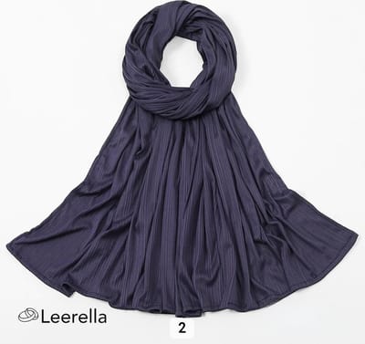 Leerella Oogverblindende Dames Sjaals – Hijab Donkerblauw CLR2 - Monochrome Strepen in Nieuwe Mode 170x70cm: Een Perfect Moederdag, Verjaardag of Valentijnsdag Cadeau - Beschikbaar in 15 Prachtige Kleuren!