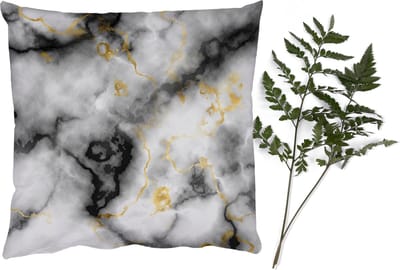 Sierkussens - Kussentjes Woonkamer - 40x40 cm - Agaat - Goud - Marmer - Edelstenen