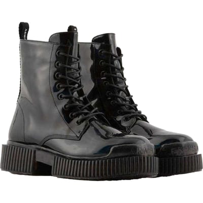 Armani Exchange Dames/Dames Flatform Combat Boots (Zwart)
