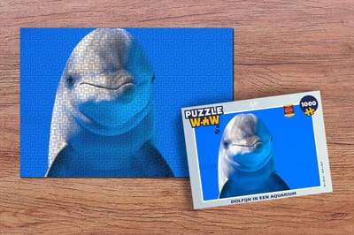 Puzzel Dolfijn in een aquarium - Legpuzzel - Puzzel 1000 stukjes volwassenen