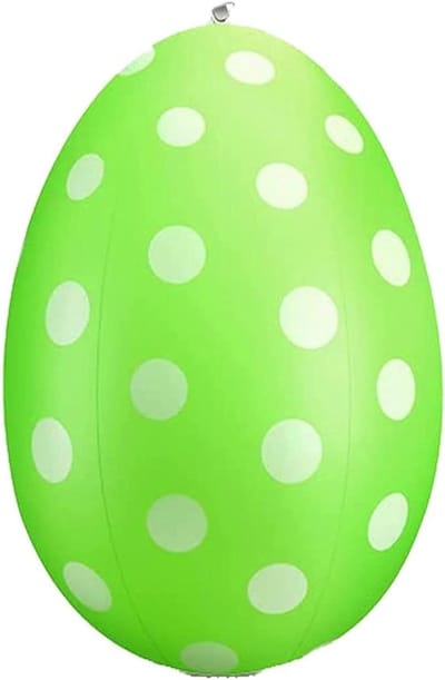 Opblaasbare Paaseieren - Feestelijke Decoraties - Paasversiering Buiten - Levendige Kleuren - 60 cm Groot - Gras Groen