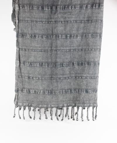 Daskyleion – Turkse hamamdoek – 100x180 cm – katoen – licht & sneldrogend – grijs