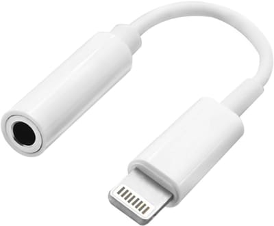 Aux kabel - Lightning naar Jack kabel - Muziek kabel - 3,5mm - Audiokabel - Geschikt voor Apple Iphone / Ipad - Koppelstukje - Oortjes aansluiten - Music cable - Wit - Jonyx