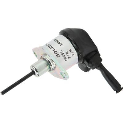 Électrovanne d'arrêt de carburant 1A021 60017 Électrovanne de coupure moteur Excavatrice Remplacement pour Kubota L2800 L3130 L3200 12V