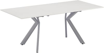 Vicco Eettafel Trill, Wit/Grijs, 140-190 x 90 cm Uitschuifbaar