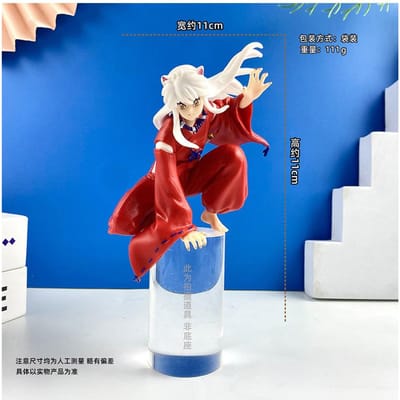 Anime Inuyasha Sesshoumaru Decoratie Ornamenten Actiefiguur Collectie Model Speelgoed voor Kinderen Verjaardagsspeelgoed Kerstcadeau blue